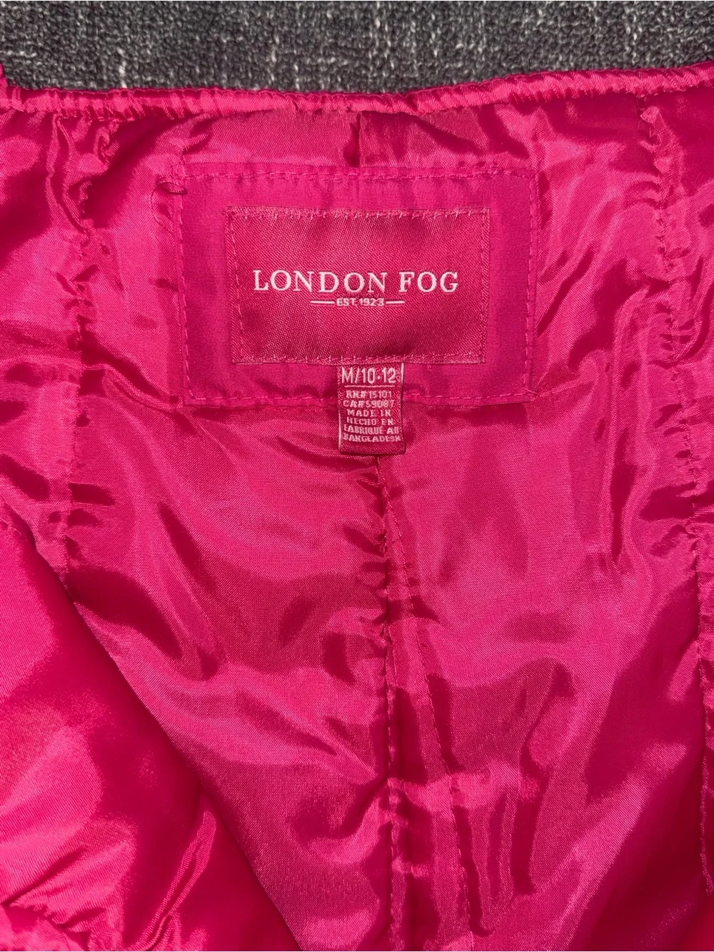 London Fog Bright Pink Insulated Snow Bibs for Kids